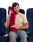 Fuchsia Rose Bolstie Body Travel Pillow | T-Log size