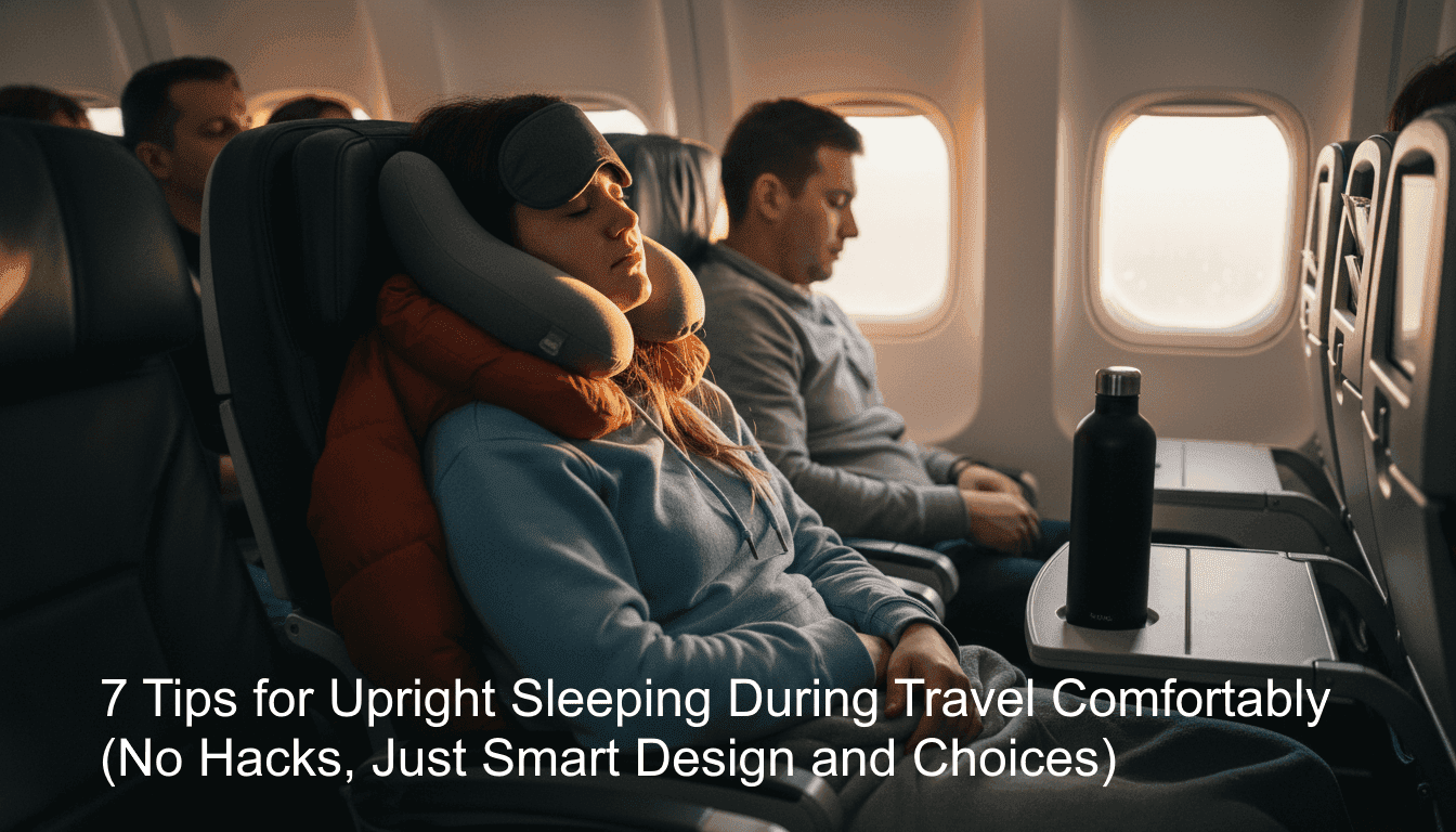 7 Tips for Upright Sleeping During Travel Comfortably - BOLSTIE TRAVEL PILLOW