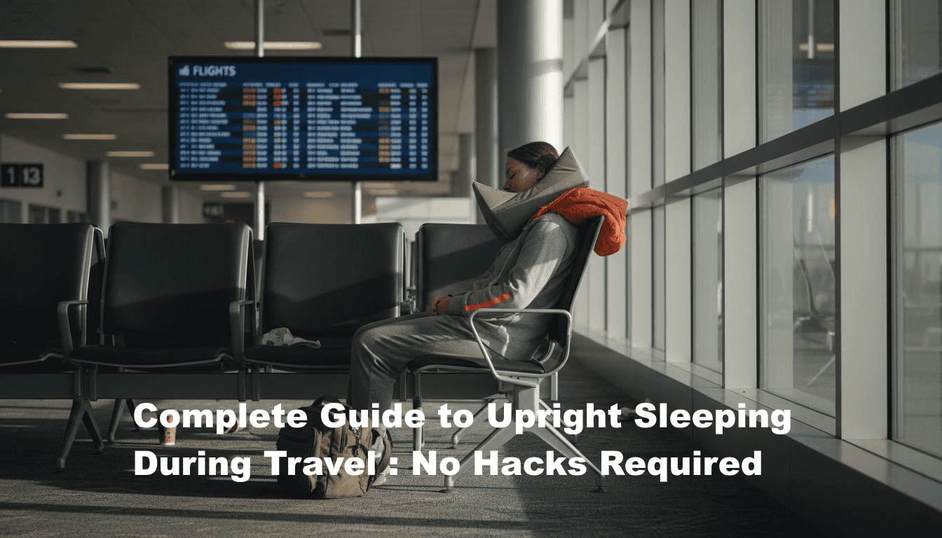 Complete Guide to Upright Sleeping During Travel - BOLSTIE TRAVEL PILLOW