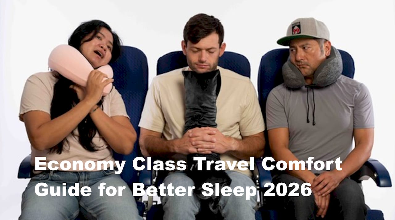 Economy class travel comfort guide for better sleep 2026 - BOLSTIE TRAVEL PILLOW
