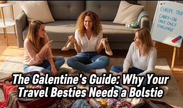 Galentine's Guide: Why Your Travel Besties Needs a Bolstie - BOLSTIE TRAVEL PILLOW