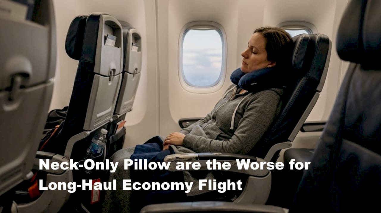 How to sleep better on a long-haul economy flight - BOLSTIE TRAVEL PILLOW