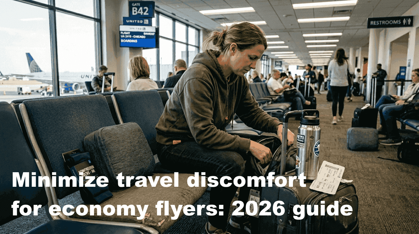 Minimize travel discomfort for economy flyers: 2026 guide - BOLSTIE TRAVEL PILLOW