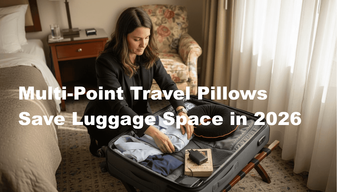 Multi-Point Travel Pillows Save Luggage Space in 2026 - BOLSTIE TRAVEL PILLOW