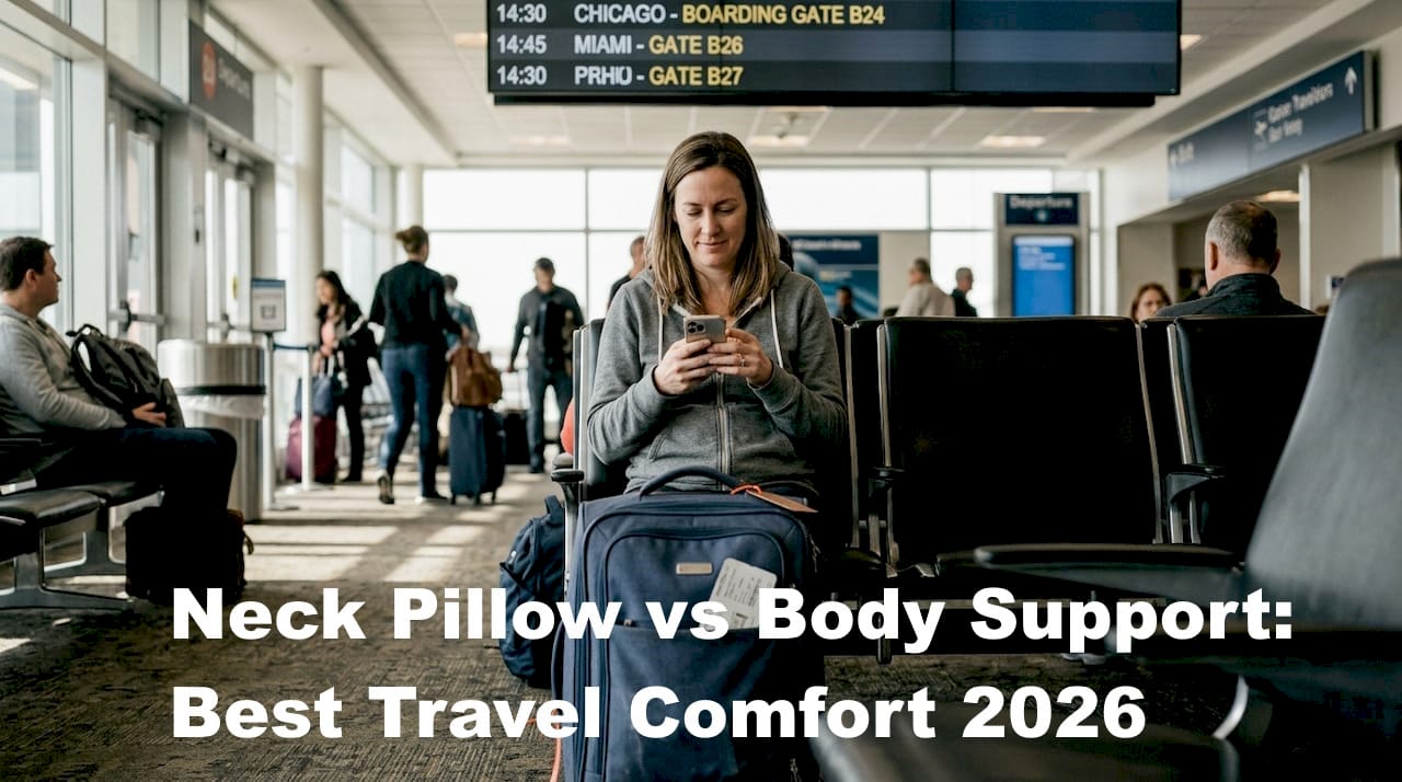 Neck pillow vs body support: best travel comfort 2026 - BOLSTIE TRAVEL PILLOW
