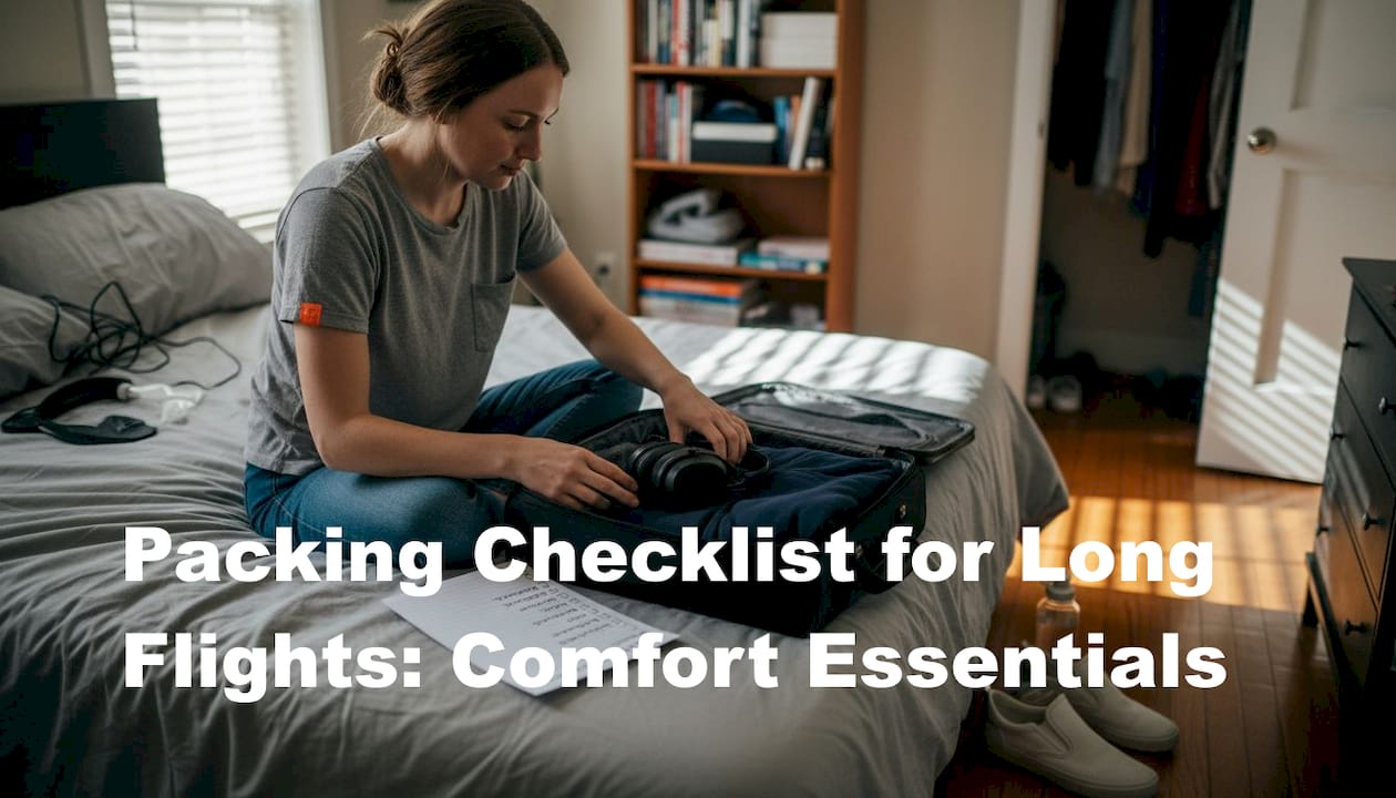 Packing checklist for long flights: comfort essentials - BOLSTIE TRAVEL PILLOW