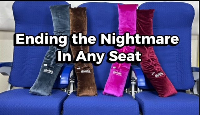 Solving The Middle Seat Nightmare Made Any Seat Anywhere Better - BOLSTIE TRAVEL PILLOW