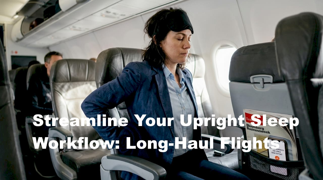 Streamline your upright sleep workflow: long-haul flights - BOLSTIE TRAVEL PILLOW