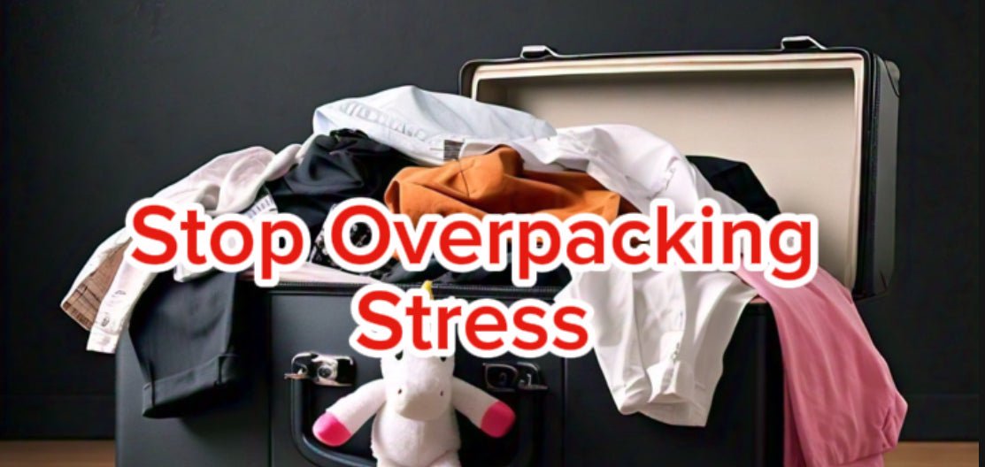 Stuffable travel pillow holding clothes to replace packing cubes in carry on