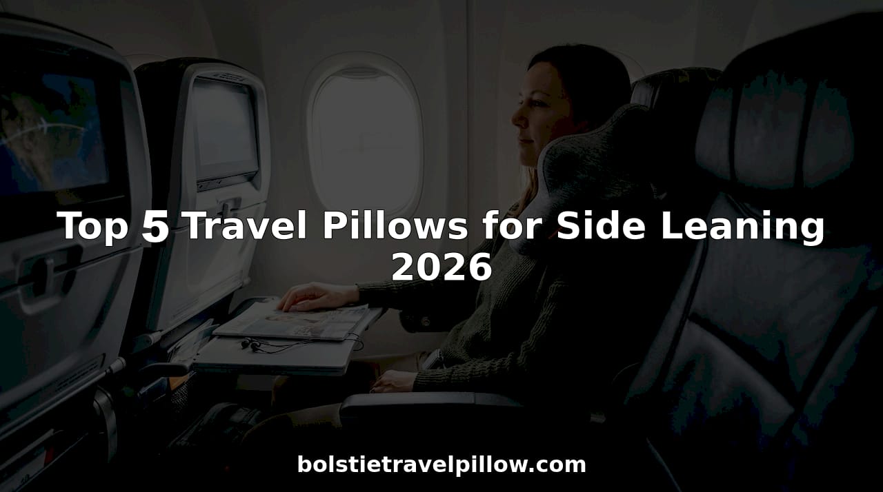 Top 5 Travel Pillows for Side Leaning 2026 - BOLSTIE TRAVEL PILLOW