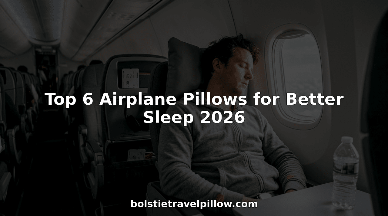 Top 6 Airplane Pillows for Better Sleep 2026 - BOLSTIE TRAVEL PILLOW