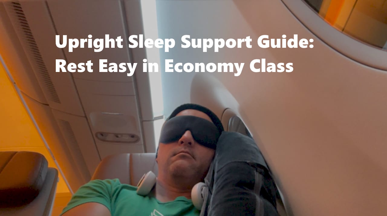 Upright sleep support guide: rest easy in economy class - BOLSTIE TRAVEL PILLOW