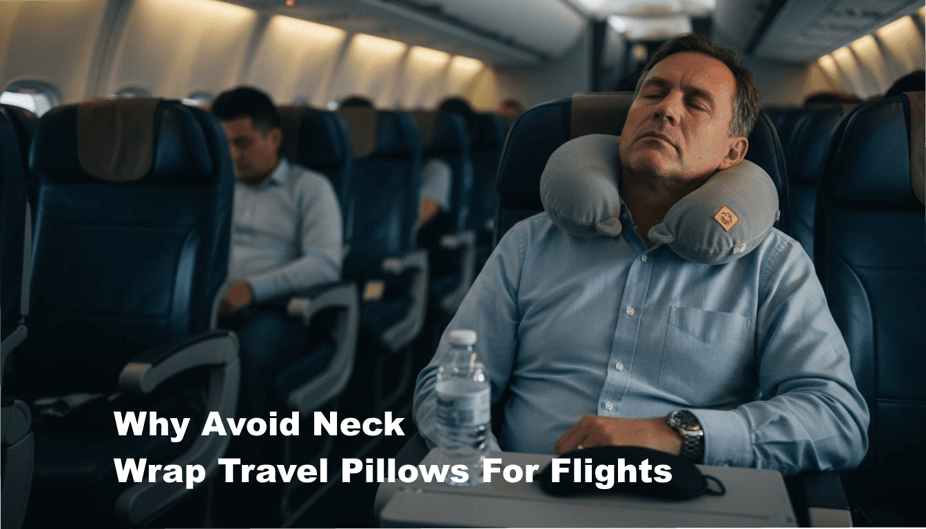 Why Avoid Neck Wrap Travel Pillows for Flights - BOLSTIE TRAVEL PILLOW