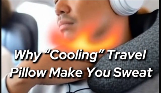 Why “Cooling” Travel Pillows Make You Sweat - BOLSTIE TRAVEL PILLOW